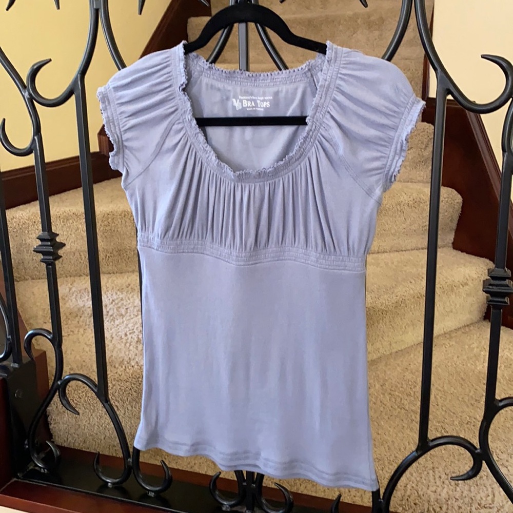 NWOT Victoria’s Secret bra top, gray peasant style